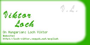 viktor loch business card